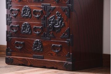 中古　伝統民芸家具　岩谷堂　極小箪笥