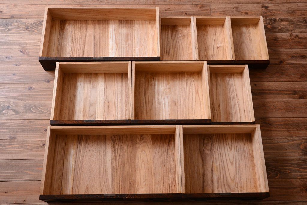 中古　民芸家具　駿河民芸　片開き戸付き箪笥