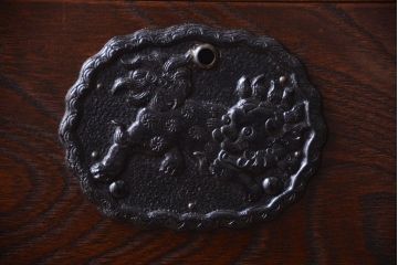 中古　民芸家具　駿河民芸　片開き戸付き箪笥