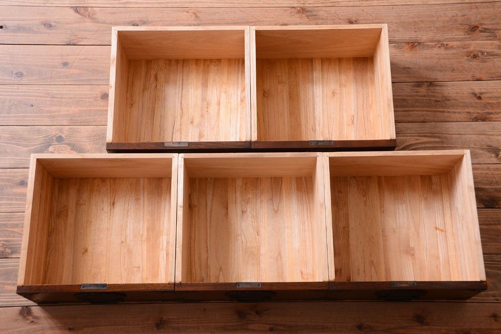 中古　民芸家具　駿河民芸　縦長箪笥