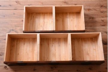 中古　民芸家具　駿河民芸　縦長箪笥