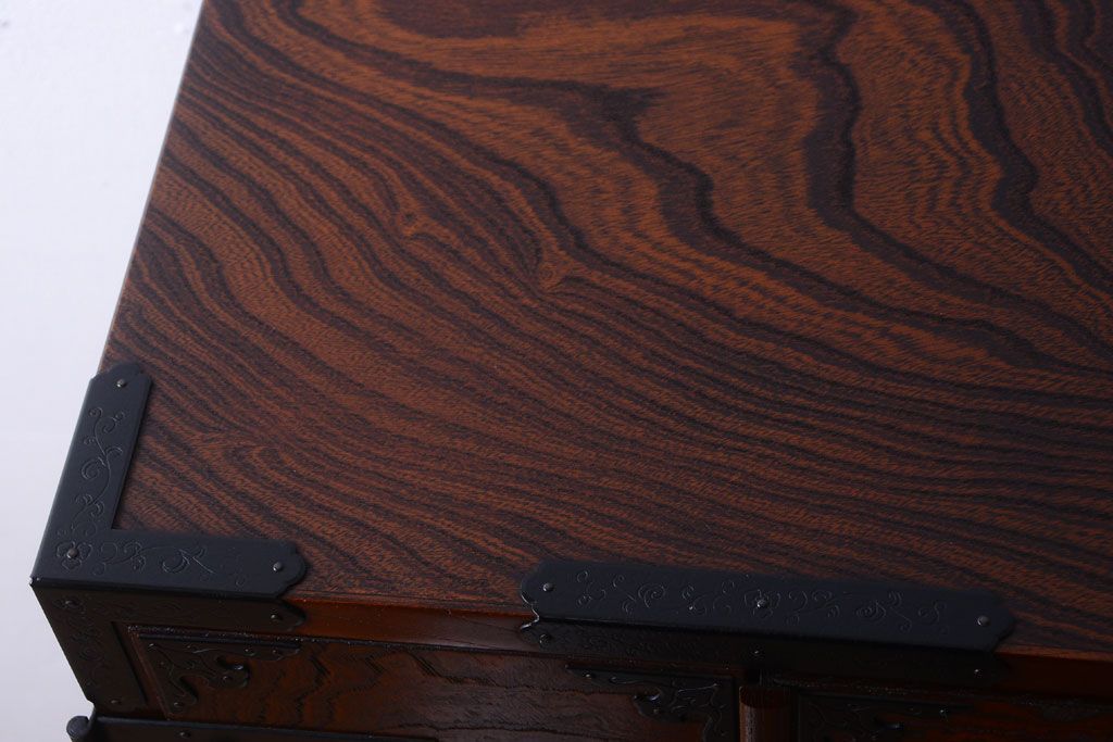 中古　民芸家具　駿河民芸　縦長箪笥