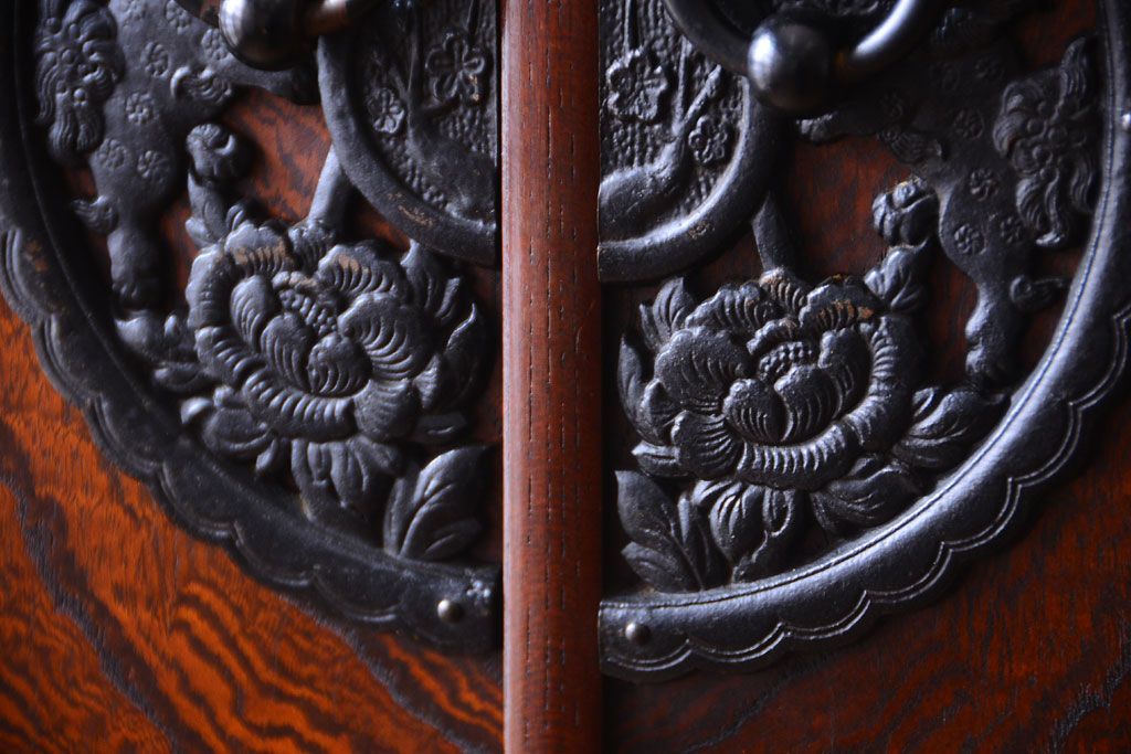 中古　民芸家具　駿河民芸　縦長箪笥