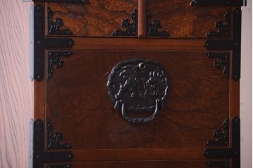 中古　民芸家具　駿河民芸　縦長箪笥