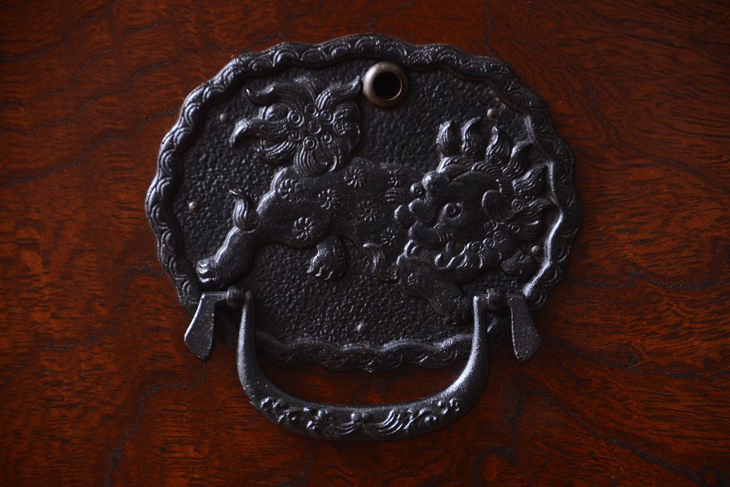 中古　民芸家具　駿河民芸　縦長箪笥