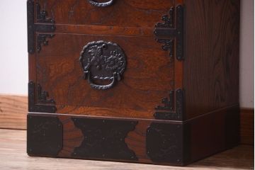 中古　民芸家具　駿河民芸　縦長箪笥