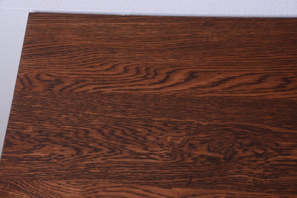 アンティーク家具　アンティークペイント　モールガラス入り!引き出し付きのカウンター収納棚(1)