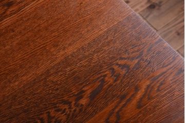 アンティーク家具　アンティークペイント　モールガラス入り!引き出し付きのカウンター収納棚(2)