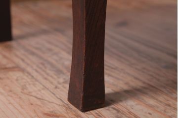 アンティーク家具　和製アンティーク　一枚板!古い木の小さな角ちゃぶ台