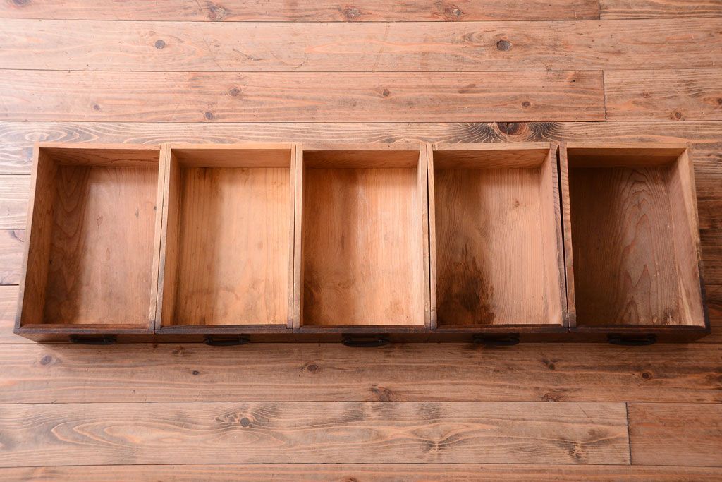 アンティーク家具　古民具・骨董　明治大正期　和モダンスタイル!上品なローボード(水屋箪笥、テレビ台、キャビネット、収納棚)(2)