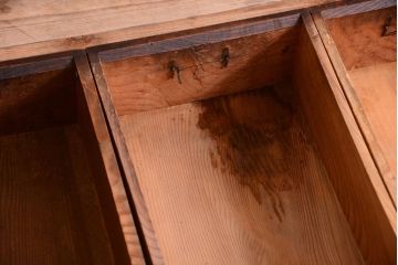 アンティーク家具　古民具・骨董　明治大正期　和モダンスタイル!上品なローボード(水屋箪笥、テレビ台、キャビネット、収納棚)(2)