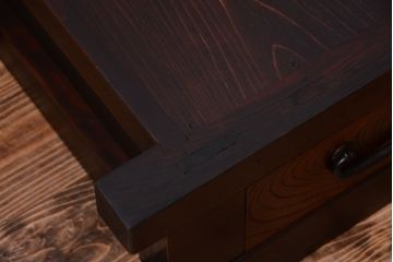 アンティーク家具　古民具・骨董　明治大正期　和モダンスタイル!上品なローボード(水屋箪笥、テレビ台、キャビネット、収納棚)(2)