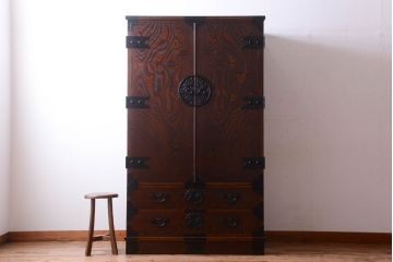 中古　民芸家具　駿河民芸　ワードローブ