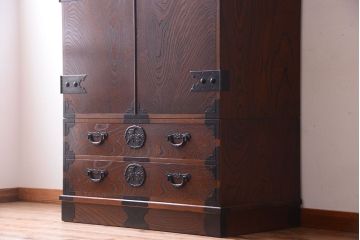 中古　民芸家具　駿河民芸　ワードローブ
