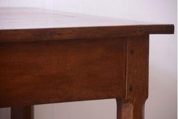 ヴィンテージ家具　海外ビンテージ　ジャンク品　チーク古材製の特大作業台(ダイニングテーブル)