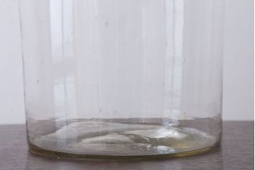 アンティーク雑貨　昭和レトロ　ガラス蓋のガラス瓶