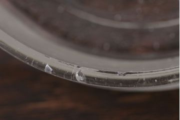 アンティーク雑貨　昭和レトロ　ガラス蓋のガラス瓶