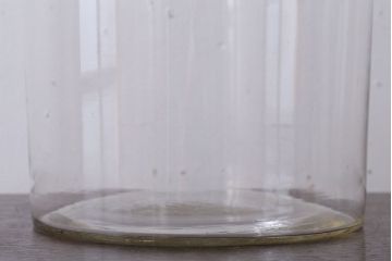 アンティーク雑貨　昭和レトロ　ガラス蓋のガラス瓶(2)