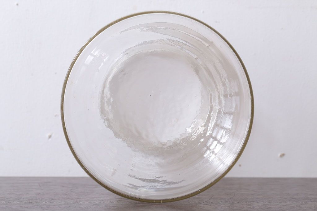 アンティーク雑貨　昭和レトロ　ガラス蓋のガラス瓶(2)