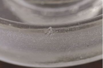 アンティーク雑貨　昭和レトロ　ガラス蓋のガラス瓶(2)