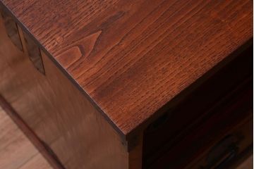 アンティーク家具　アンティーク　前面欅材!漆が綺麗な衣装箪笥ローボード(3)