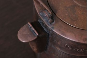 アンティーク雑貨　古民具・骨董　古い金正堂銅瓶(薬缶・茶道具)