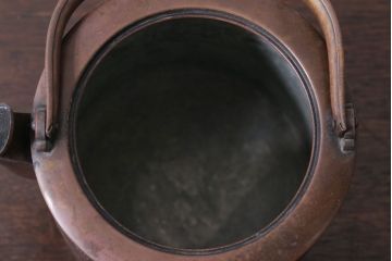 アンティーク雑貨　古民具・骨董　古い金正堂銅瓶(薬缶・茶道具)