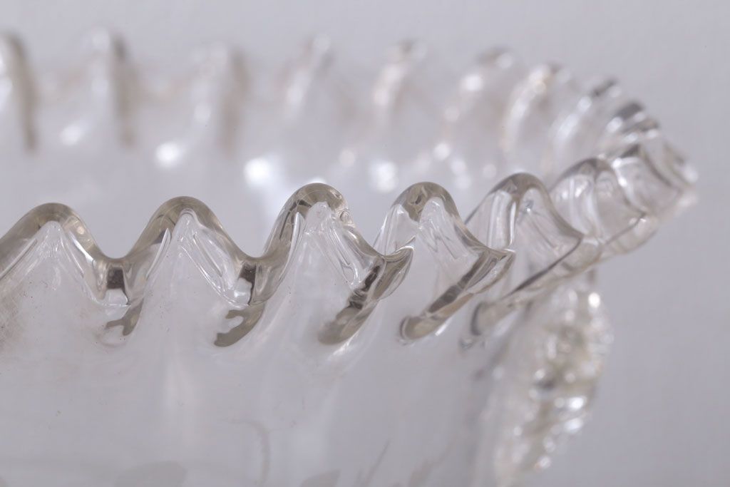 アンティーク雑貨　和製アンティーク　古いフリル縁アイスペール(氷コップ)