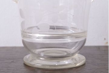 アンティーク雑貨　和製アンティーク　古いフリル縁アイスペール(氷コップ)