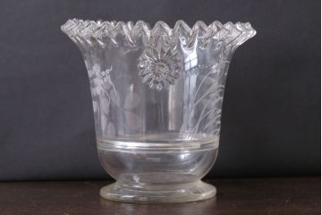 アンティーク雑貨　和製アンティーク　古いフリル縁アイスペール(氷コップ)