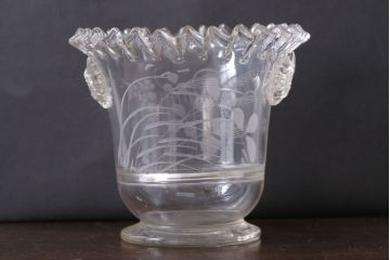 アンティーク雑貨　和製アンティーク　古いフリル縁アイスペール(氷コップ)