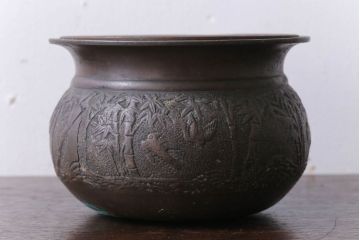 アンティーク雑貨　古民具・骨董　古い銅製　茶こぼし(茶道具)