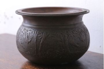 アンティーク雑貨　古民具・骨董　古い銅製　茶こぼし(茶道具)