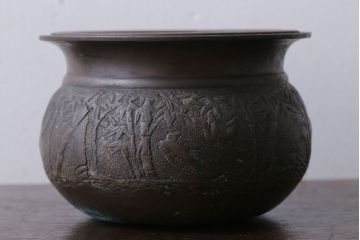 アンティーク雑貨　古民具・骨董　古い銅製　茶こぼし(茶道具)