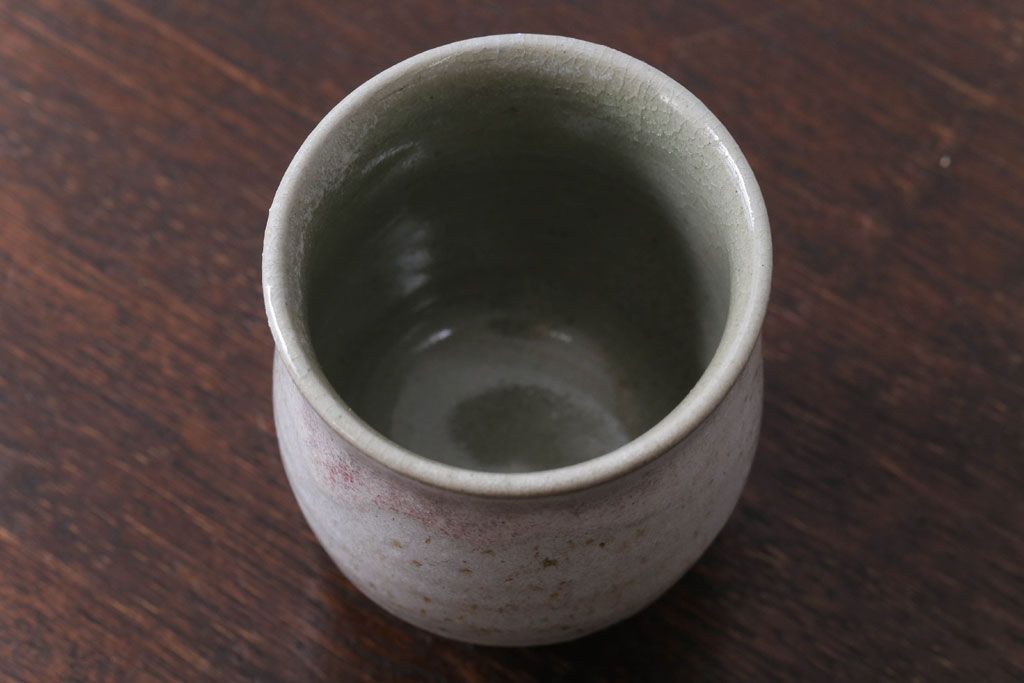 アンティーク雑貨　益子焼　瀬戸浩　湯呑み(共箱付)