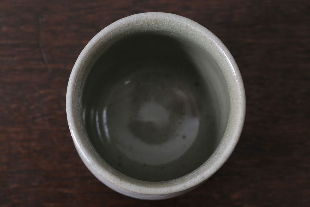 アンティーク雑貨　益子焼　瀬戸浩　湯呑み(共箱付)