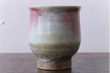アンティーク雑貨　益子焼　瀬戸浩　湯呑み(共箱付)(2)