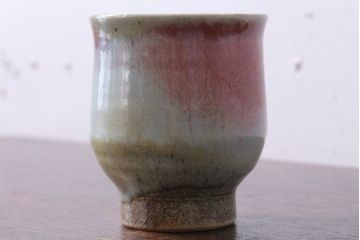 アンティーク雑貨　益子焼　瀬戸浩　湯呑み(共箱付)(2)