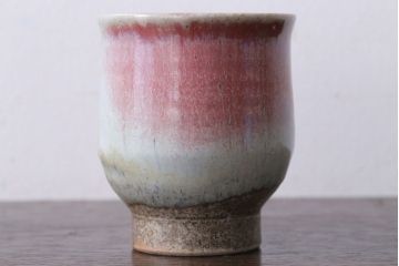 アンティーク雑貨　益子焼　瀬戸浩　湯呑み(共箱付)(2)