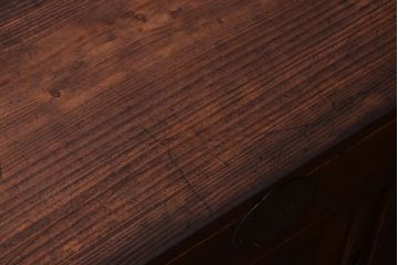 アンティーク家具　古民具・骨董　総桐材の小ぶりな古い帳場箪笥(桐箪笥、桐たんす)