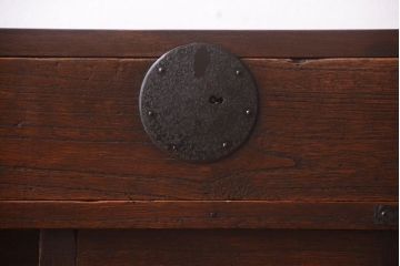 アンティーク家具　古民具・骨董　総桐材の小ぶりな古い帳場箪笥(桐箪笥、桐たんす)