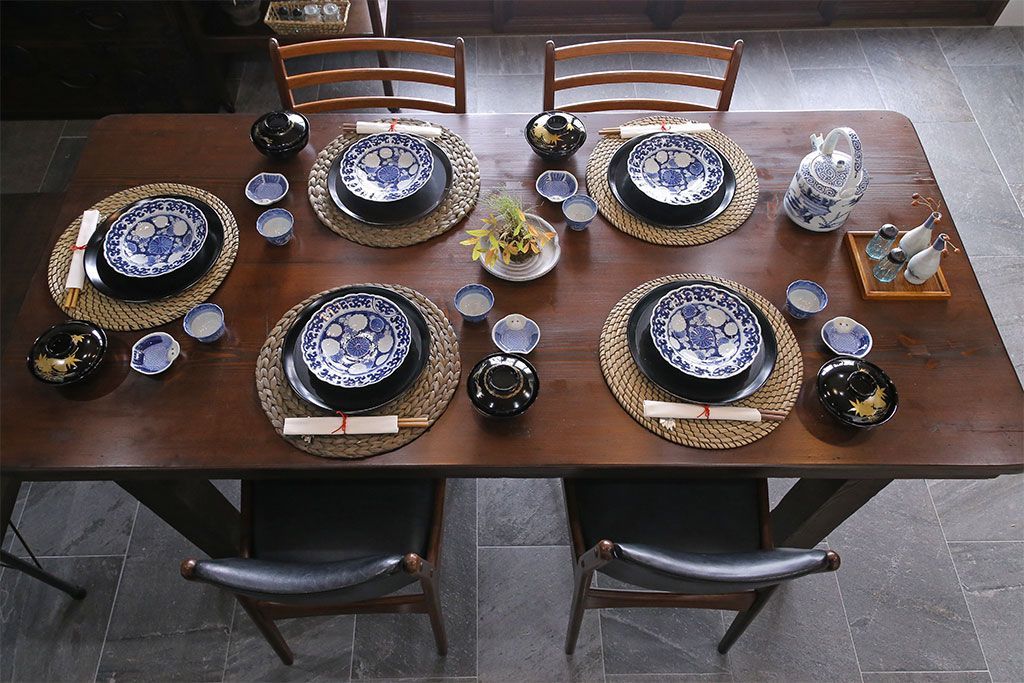 アンティーク家具　和製アンティーク　松材の大きな古い作業台