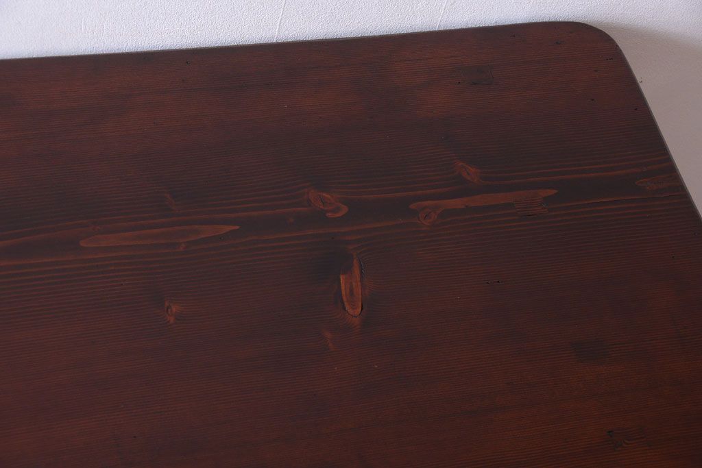 アンティーク家具　和製アンティーク　松材の大きな古い作業台