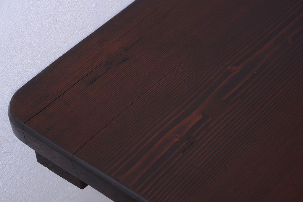 アンティーク家具　和製アンティーク　松材の大きな古い作業台