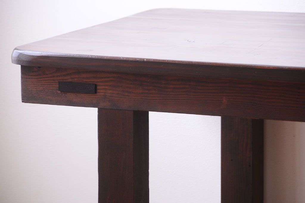 アンティーク家具　和製アンティーク　松材の大きな古い作業台