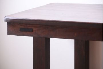 アンティーク家具　和製アンティーク　松材の大きな古い作業台