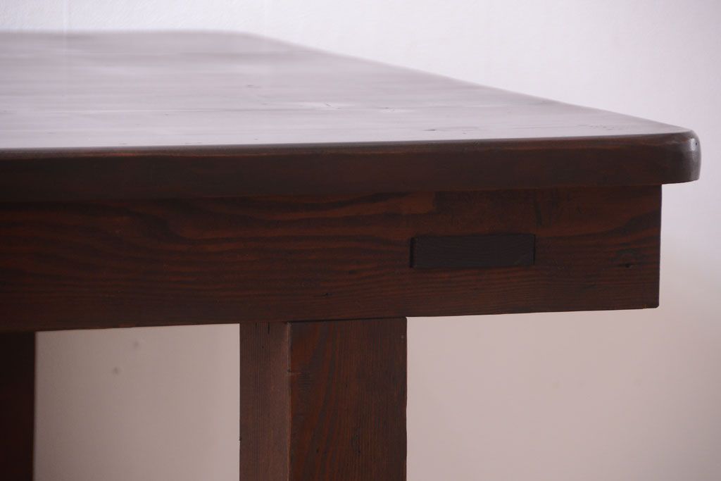 アンティーク家具　和製アンティーク　松材の大きな古い作業台