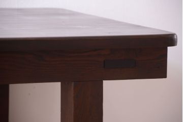 アンティーク家具　和製アンティーク　松材の大きな古い作業台