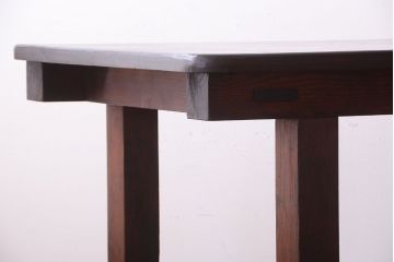 アンティーク家具　和製アンティーク　松材の大きな古い作業台