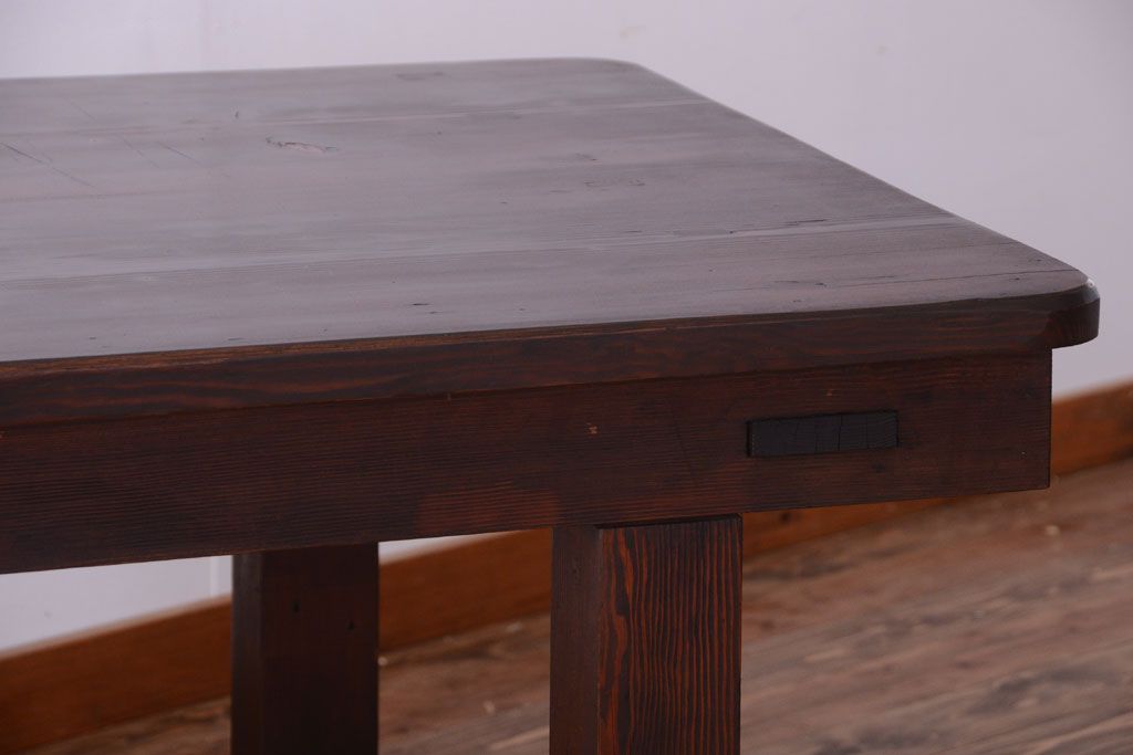 アンティーク家具　和製アンティーク　松材の大きな古い作業台